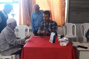 برگزاری میز خدمت  در مسجد جامع خشکبیجار به مناسبت هفته دولت
